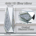 Silver Crystal Decorative Vase Glass Stunning Mirrored Vase Flower Luxury for Home Decor
