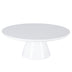White Modern Round Coffee Table with Cone
