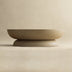 Low-Profile Round Concrete Coffee Table