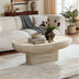 Modern Oval Coffee Table, Sculptural Living Room Table