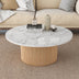 Modern Wood Coffee Table with Marble Top