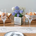 6er-Set Bling Quadratische Spiegelglasvasen