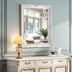 Antique White Ornate Wall Mirror