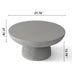 Grey Travertine Round Coffee Tables Accent Center Table