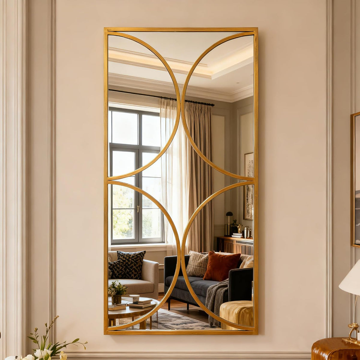 Gold Antique Modern Decorative Wall Mirror