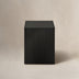 Black Modern Fluted Arch-Base End Table