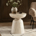 Mushroom-Shaped End Table, Fax Marble Pattern
