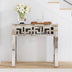 SHYFOY Modern Grecian Venetian Mirrored Console Table