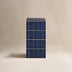 Blue Tiled Modern Square Accent End Table, Unique Stand