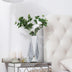 Silver Crystal Decorative Vase Glass Stunning Mirrored Vase Flower Luxury for Home Decor