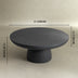 White Magnesium Oxide Cement Round Pedestal Coffee Table