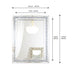 Espejo decorativo de pared, espejos con diamantes triturados y cristal