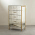 45.67"High 6-Drawer Antique Mirror Tall Dresser