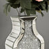 SHYFOY 43" Extra Large Floor Vase Oversized Crushed Diamond Mirrored Vase Silver Big Crystal Vases for Home Decor Living Room Floor