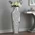 SHYFOY 36 inch Floor Vase Crushed Diamond Decorative Mirrored Tall Vases for Decor Living Room, Large Silver Glass Floor Vase for Pampas Grass Artificial Flowers
