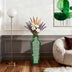 Green Handmade Crystal Glass Floor Vase 26.8"