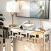 SHYFOY Modern Grecian Venetian Mirrored Console Table
