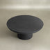 Modern Magnesium Oxide Cement Round Pedestal Coffee Table