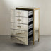 45.67"High 6-Drawer Antique Mirror Tall Dresser