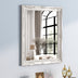 Antique White Ornate Wall Mirror