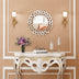 31.5'' Round Mirror Wall Decor Beveled Decorative Wall Mirrors Silver Hanging Mirror