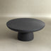 Modern Magnesium Oxide Cement Round Pedestal Coffee Table