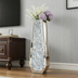 Large Silver Mirror Crystal Vases Crushed Diamond Tall Floor Vase