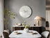 SHYFOY Modern Marble Glass Wall Clock