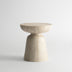 Mushroom-Shaped End Table, Fax Marble Pattern