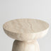 Mushroom-Shaped End Table, Fax Marble Pattern