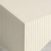 White Modern Fluted Arch-Base Coffee Table