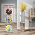 Tall Silver Big Vase for Decor Living Room Decorative Large Vase
