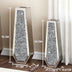 Large Silver Mirror Crystal Vases Crushed Diamond Tall Floor Vase