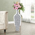 Sleek Mirrored Glass Floor Vase with Crushed Diamond Inlay