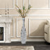 Crushed Diamond Floor Vase Silver Mirrored Tall Vases for Floor Large Crystal Decorative Glass Standing Vase