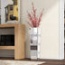 Mirrored Tall Floor Vase,  Large Crushed Diamond Floor Vase