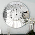 SHYFOY Moderne Wanduhr Verspiegelter Fächerrahmen