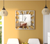Large Wall Clocks Modern Mirrored Clock
