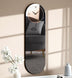 Large Wall Clock - Gray&Gold Mirror Finish,Oval