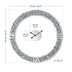 Foldable-Frame Round Wall Clock Adorned with Crystals
