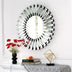 Circular Decorative Statement Wall Mirror for Entryway