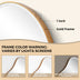 Asymmetrischer Metall-Wandspiegel mit LED-Akzent