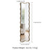 SHYFOY 59" Wavy Frame Antique Bronze Full-Length Wall Mirror