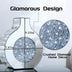 SHYFOY Silver Mirror Crystal Glass Decorative Vase Luxury Home Decoration