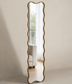 SHYFOY 59" Wavy Frame Antique Bronze Full-Length Wall Mirror