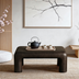 Brown Coffee Table, Modern Accent Table for Indoor & Outdoor Living Spaces