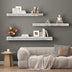 Fireplace Mantel, 48 Inch Mirrored Floating Shelf with Crystal Crushed Diamond Inlay