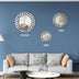 31.5'' Round Mirror Wall Decor Beveled Decorative Wall Mirrors Silver Hanging Mirror