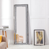 Espejo de Suelo Rectangular de Cristal con Acentos de Diamantes