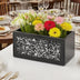 Black Makeup Brush Holder Organizer, 3 Slots Glass Cosmetic Brushes Storage Holder